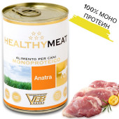 Консервирана храна за кучета HEALTHY MEAT Mono Protein Duck със 100% чист протеин от патешко месо